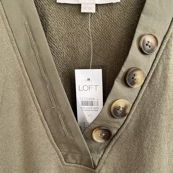 LOFT Mixed Media Sweatshirt - Picture 6 of 11